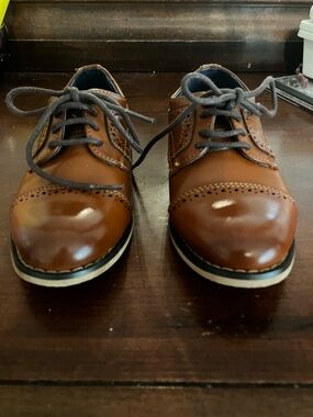 Brand new Burundan boy dress shoes